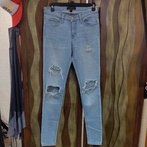 Flying Monkey Light Blue Ripped Skinny Jeans